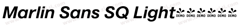 Marlin Sans SQ Light字体转换